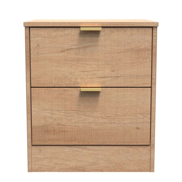 Nashville 2 Drawer Bedside Cabinet in Nebraska Oak by Welcome Furniture | Style Our Home