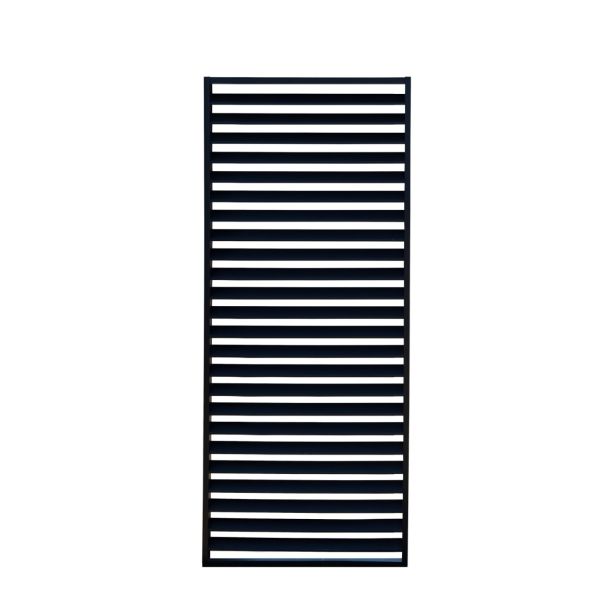 Via Pergola Small Louvre Screen Black | Style Your Home