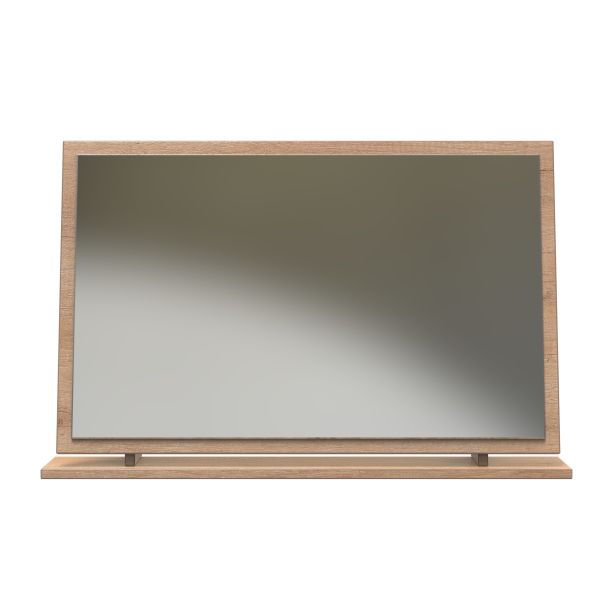 San Jose Large Mirror Nebraska Oak