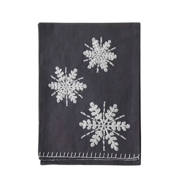 Emb Snowflakes Table Runner by Gallery Living | Style Our Home