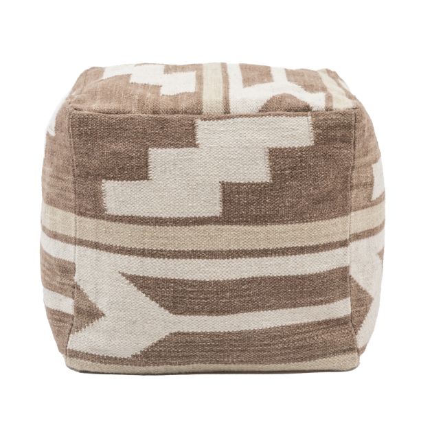 Falun Tonal Pouffe Biscuit by Gallery Living | Style Our Home