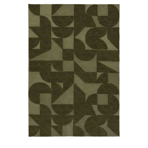 Cortland Block Rug Olive by Gallery Living | Style Our Home
