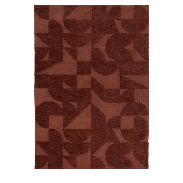 Cortland Block Rug Nutmeg by Gallery Living | Style Our Home