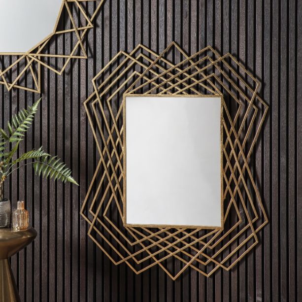 Specter Gold Rectangle Mirror