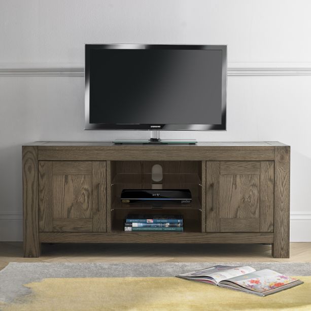 Turin Dark Oak Entertainment Unit - Style our Home