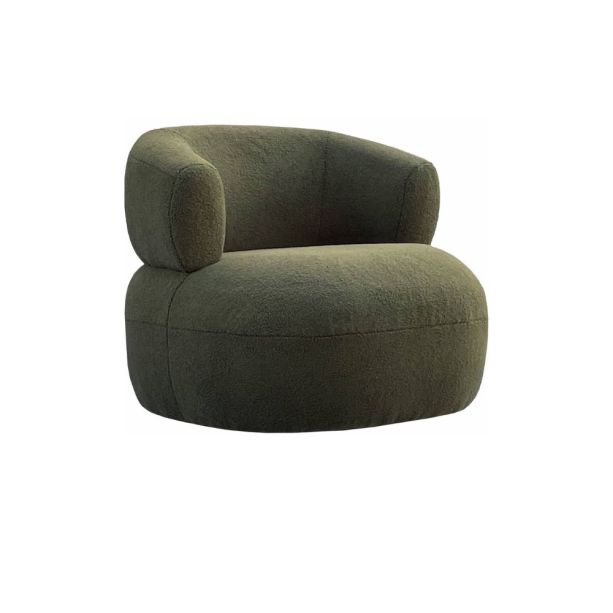 Luna Occasional Chair in Boucle Hunter Green by Libra | Style Our Home 