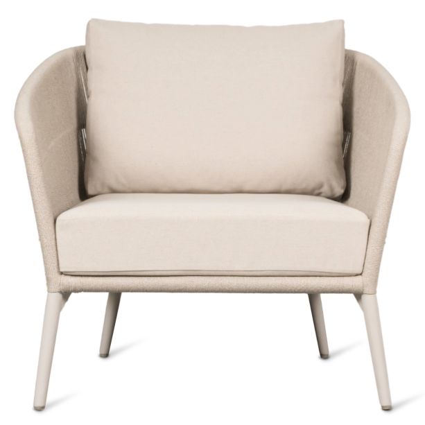 Akari Lounge Chair with Seat and Back Almond Cushions - Customisable by Vincent Sheppard| Style Our Home