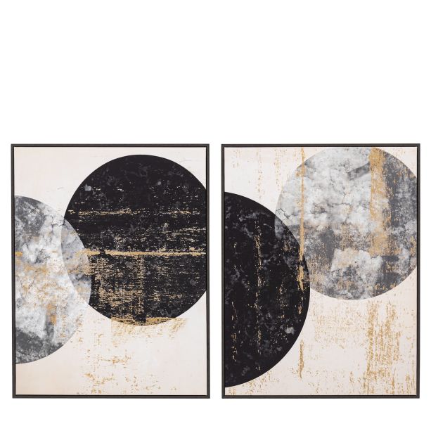 Orbit Framed Canvas Set of 2 by Gallery Living | Style Our Home