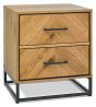 Riva Rustic Oak 2 Drawer Nightstand | Style Our Home