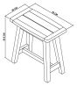 Camden Weathered Oak & Peppercorn Side Table by Bentley Designs | Style Our Home
