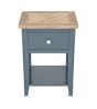 Signature Blue One Drawer Lamp Table by Baumhaus | Style Our Home
