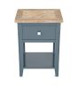 Signature Blue One Drawer Lamp Table by Baumhaus | Style Our Home