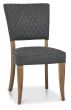 Logan Rustic Oak Upholstered Chair - Dark Grey Fabric (Pair) by Bentley Designs | Style Our Home