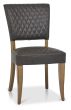 Ellipse Rustic Oak 4 Seater Table & 4 Logan Upholstered Chairs in Old West Vintage by Bentley Designs | Style Our Home