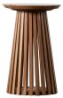 Fawn Slatted Side Table by Hudson Living | Style Our Home