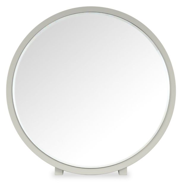Larsen Scandi Oak & Soft Grey Vanity Mirrorby Bentle by Designs | Style Our Home