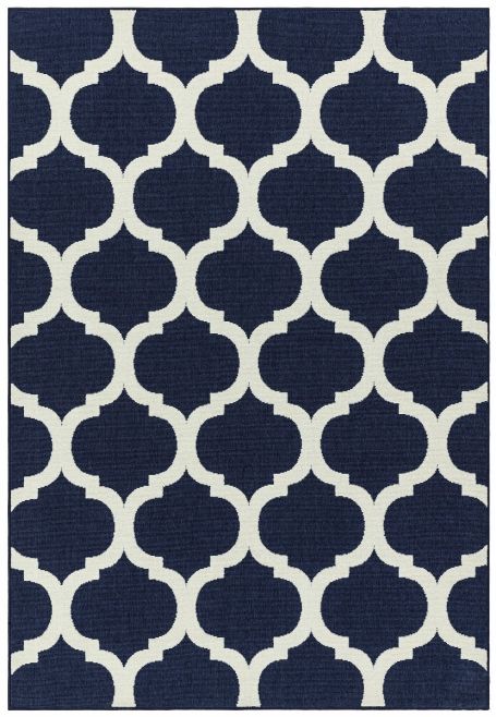 Antibes Blue Trellis Rug