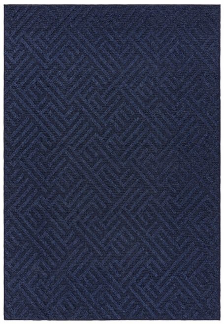 Antibes Blue Linear Rug by Asiatic London | Style Our Home 