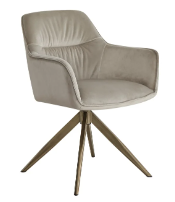 Aline Khaki Velvet Swivel Chair by Richmond Interiors | Style Our Home