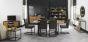 Marque Upholstered Cantilever Chair - Dark Grey Fabric (Pair) - Style Our Home