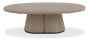 Vega Grey Oiled Oak & Peppercorn Oval Coffee Table by Bentley Designs | Style Our Home