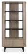 Vega Grey Oiled Oak & Peppercorn Display Unit by Bentley Designs | Style Our Home