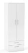 Lynx White 2 Door Combi Wardrobe