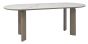 Duo Grey Oiled Oak 6 Seater Table with Monte Bianco Sintered Stone Top by Bentley Designs | Style Our Home