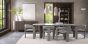 Duo Grey Oiled Oak 6 Seater Table with Monte Bianco Sintered Stone Top