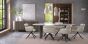 Duo Grey Oiled Oak 6 Seater Table with Monte Bianco Sintered Stone Top