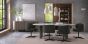 Duo Grey Oiled Oak 6 Seater Table with Monte Bianco Sintered Stone Top