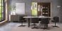 Duo Grey Oiled Oak Open Display Unit