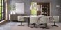 Duo Grey Oiled Oak Open Display Unit