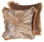 Printed Palm Leaf In Choc Tones With Fringe by Malini | Style Our Home