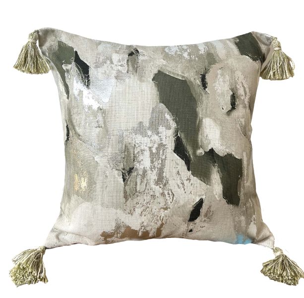 Abstract Metallic In Olive by Malini | Style Our Home