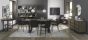 Tivoli Weathered Oak 6-8 Seater Table & 6 Mondrian Dark Grey Faux Leather Chairs by Bentley Designs | Style Our Home