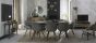 Vintage Weathered Oak 6-8 Seater Table & 8 Dali Grey Velvet Chairs by Bentley Designs | Style Our Home