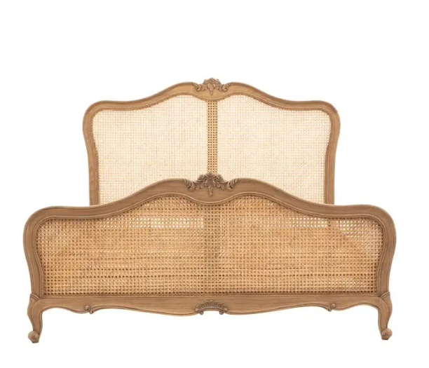 Palais Weathered 5' Kingsize Cane Bedstead