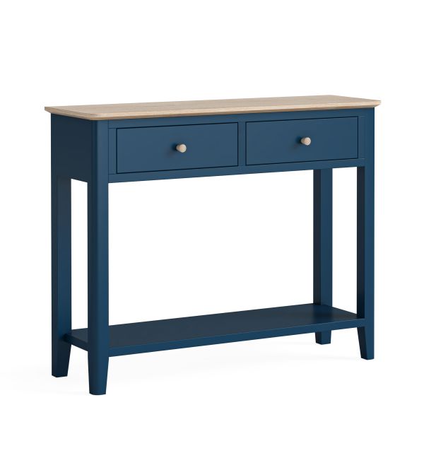 Marlow Navy Console Table by Corndell/Global Home Group  | Style Our Home