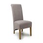 Windsloft Mocha Hexagonal Weave Roll Back Dining Chair (2pk)