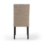 Belgraone Oatmeal Tweed Effect Waffle Back Dining Chair (2pk)