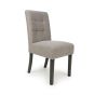 Alderfield Mocha Weave Waffle Back Dining Chair – Black Legs (2pk)