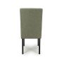 Alderfield Green Weave Waffle Back Dining Chair – Black Legs (2pk)