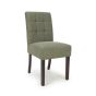 Alderfield Green Weave Waffle Back Dining Chair – Walnut Legs (2pk)