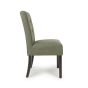 Alderfield Green Weave Waffle Back Dining Chair – Walnut Legs (2pk)