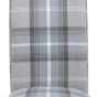 Ashbourlio Grey Check Roll Back Dining Chair – Natural Legs (2pk)