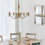 Korano 8 Pendant Light Antique Brass by Gallary Living | Style Our Home