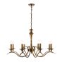 Korano 8 Pendant Light Antique Brass