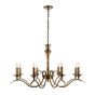 Korano 8 Pendant Light Antique Brass