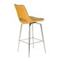 Somerwick Yellow Swivel Bar Chair – Stainless Steel Legs